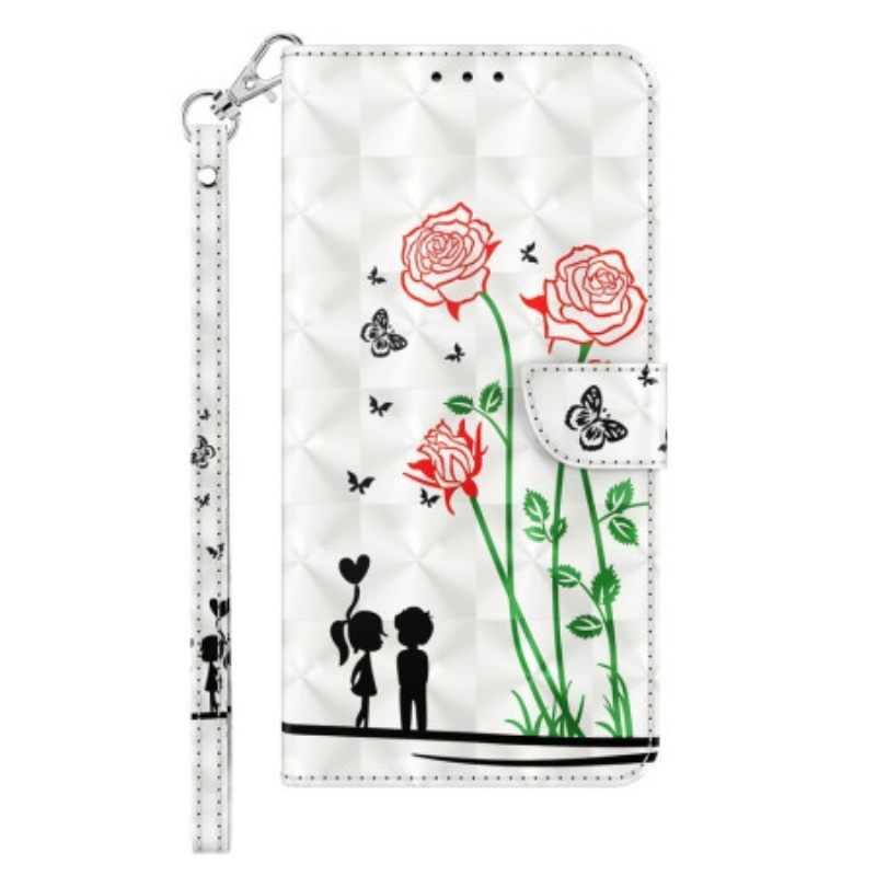 Κάλυμμα iPhone 14 με κορδονι Lanyard Love Dandelions